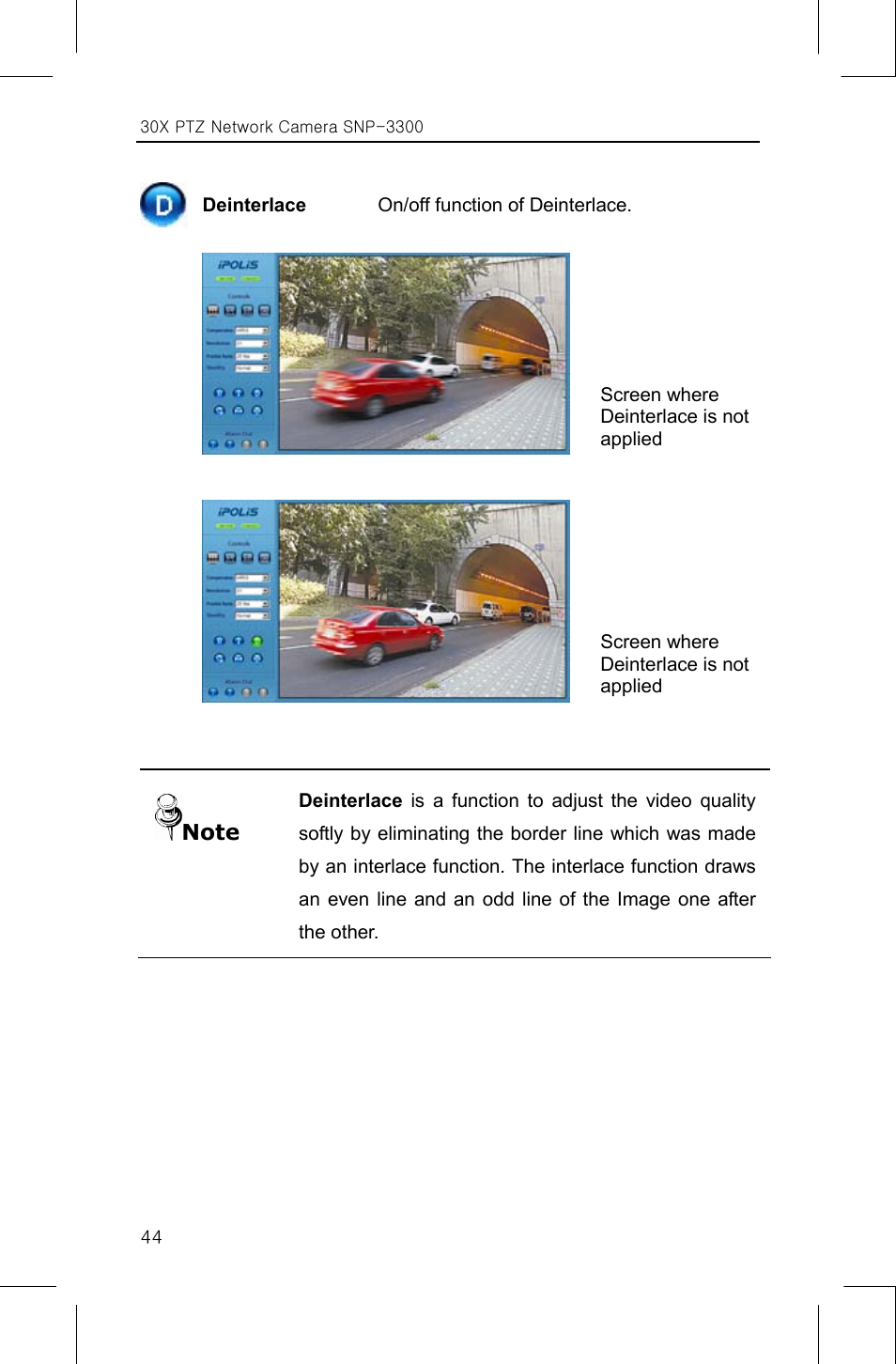 Samsung IPOLIS SNP-3300 User Manual | Page 48 / 116