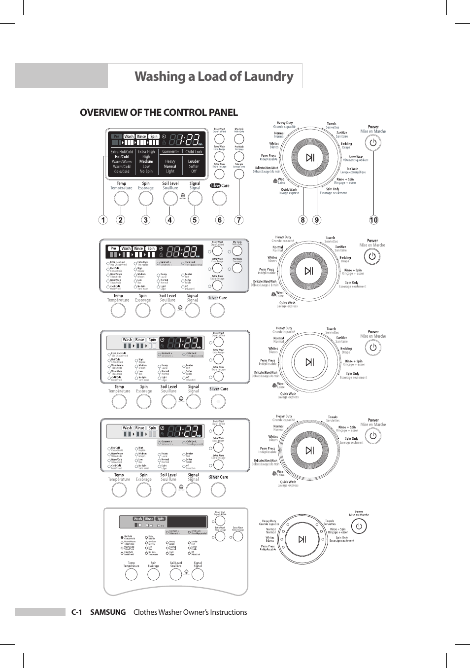 Washing a load of laundry | Samsung SilverCare Washer User Manual | Page 12 / 32