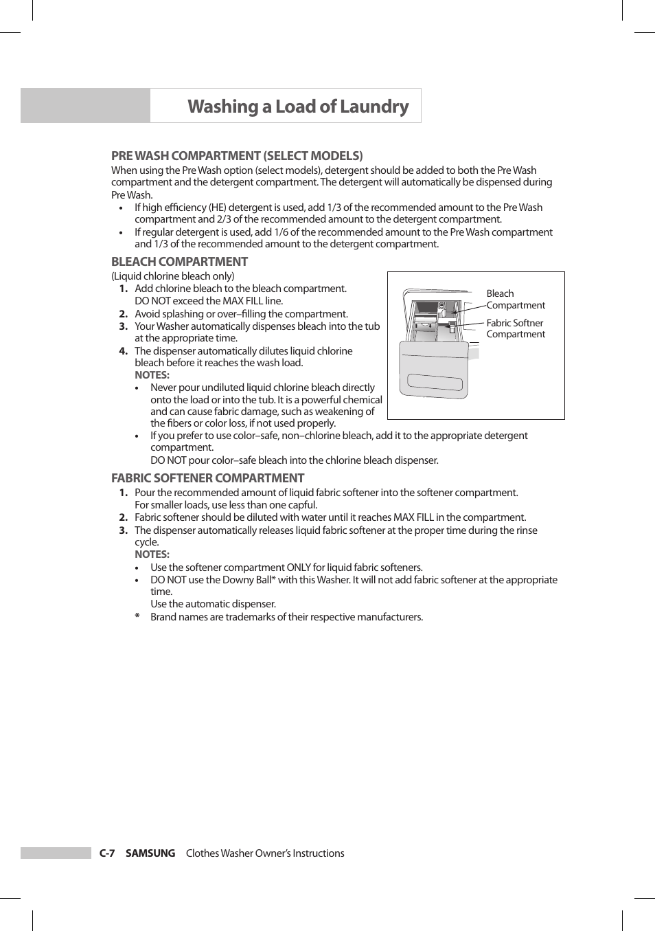 Washing a load of laundry | Samsung SilverCare Washer User Manual | Page 18 / 32