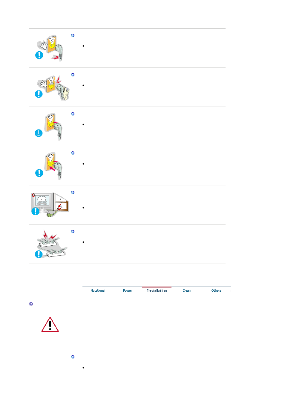 Power, Installation | Samsung 173P Plus User Manual | Page 3 / 57