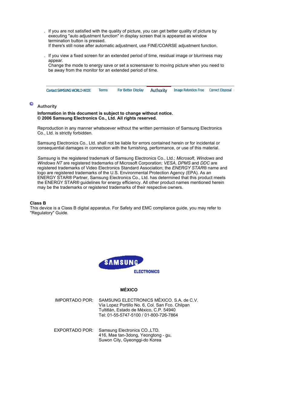Samsung 173P Plus User Manual | Page 54 / 57