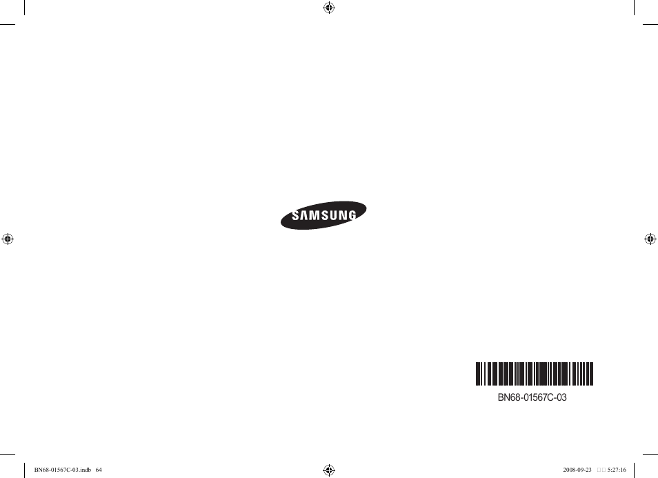 Samsung SPF-71E User Manual | Page 64 / 64