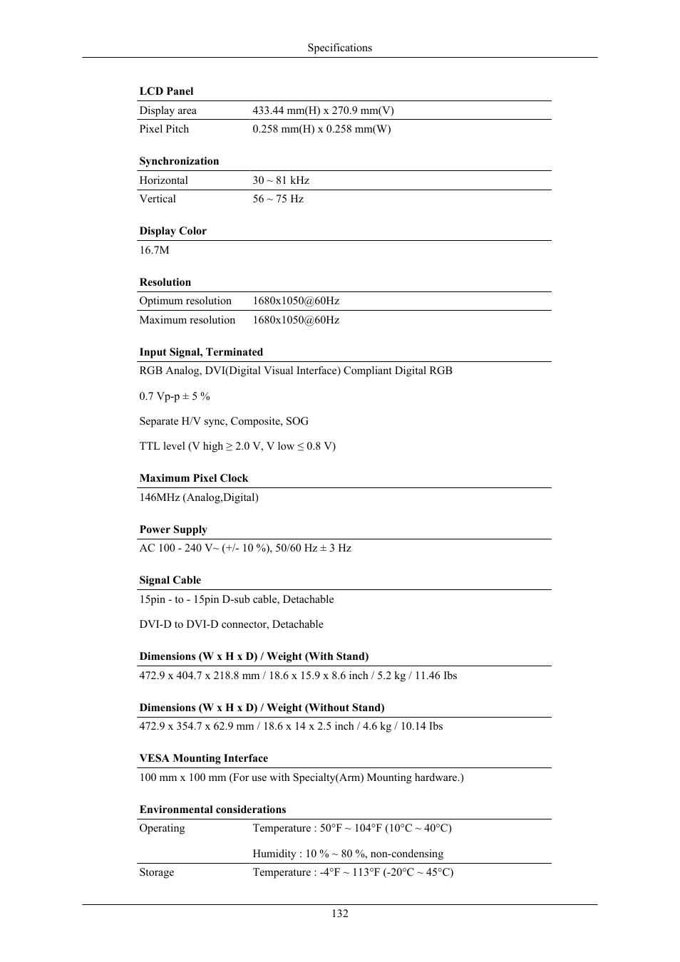 2063uw | Samsung 2063UW User Manual | Page 133 / 147