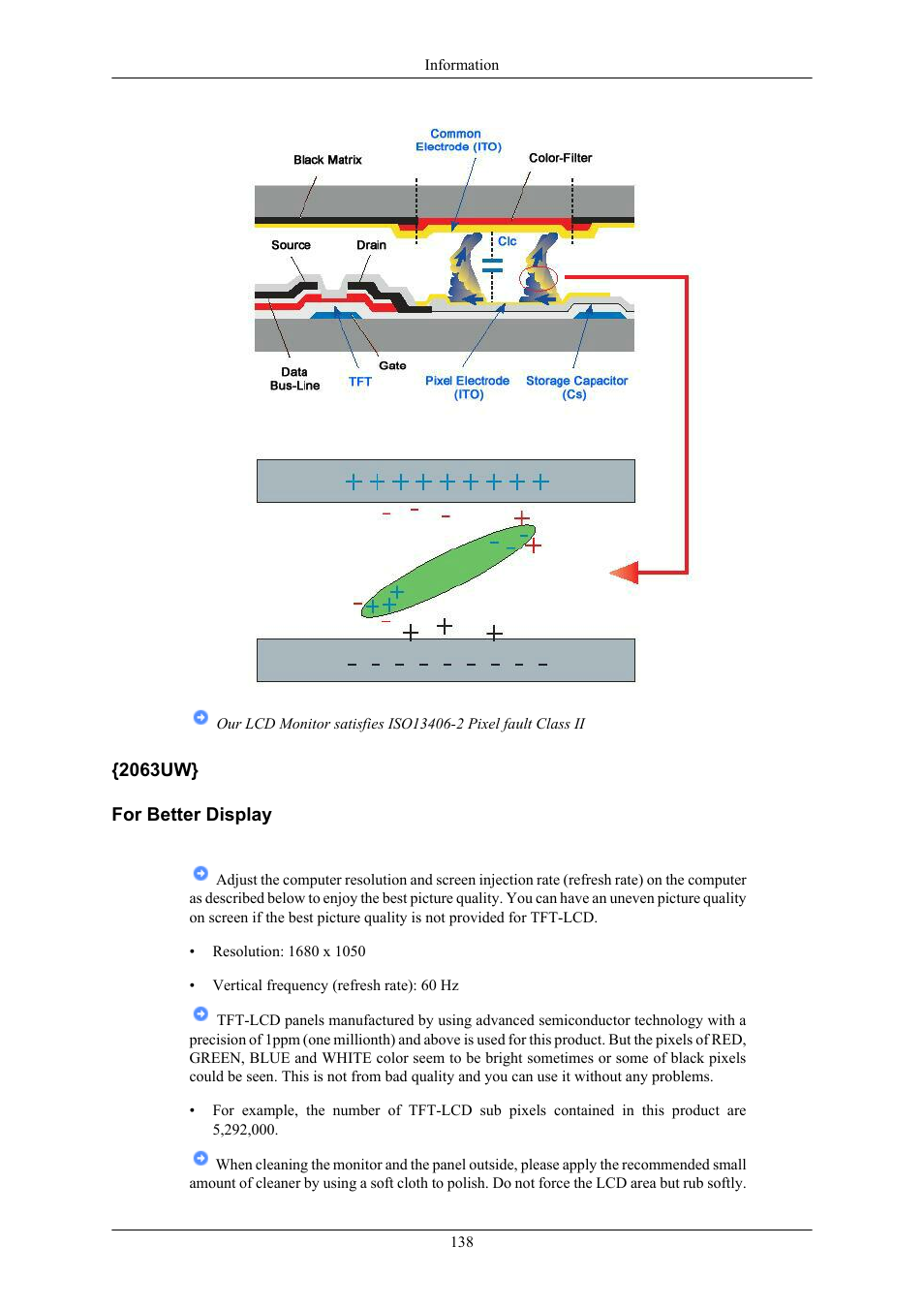 2063uw, 2063uw} for better display | Samsung 2063UW User Manual | Page 139 / 147