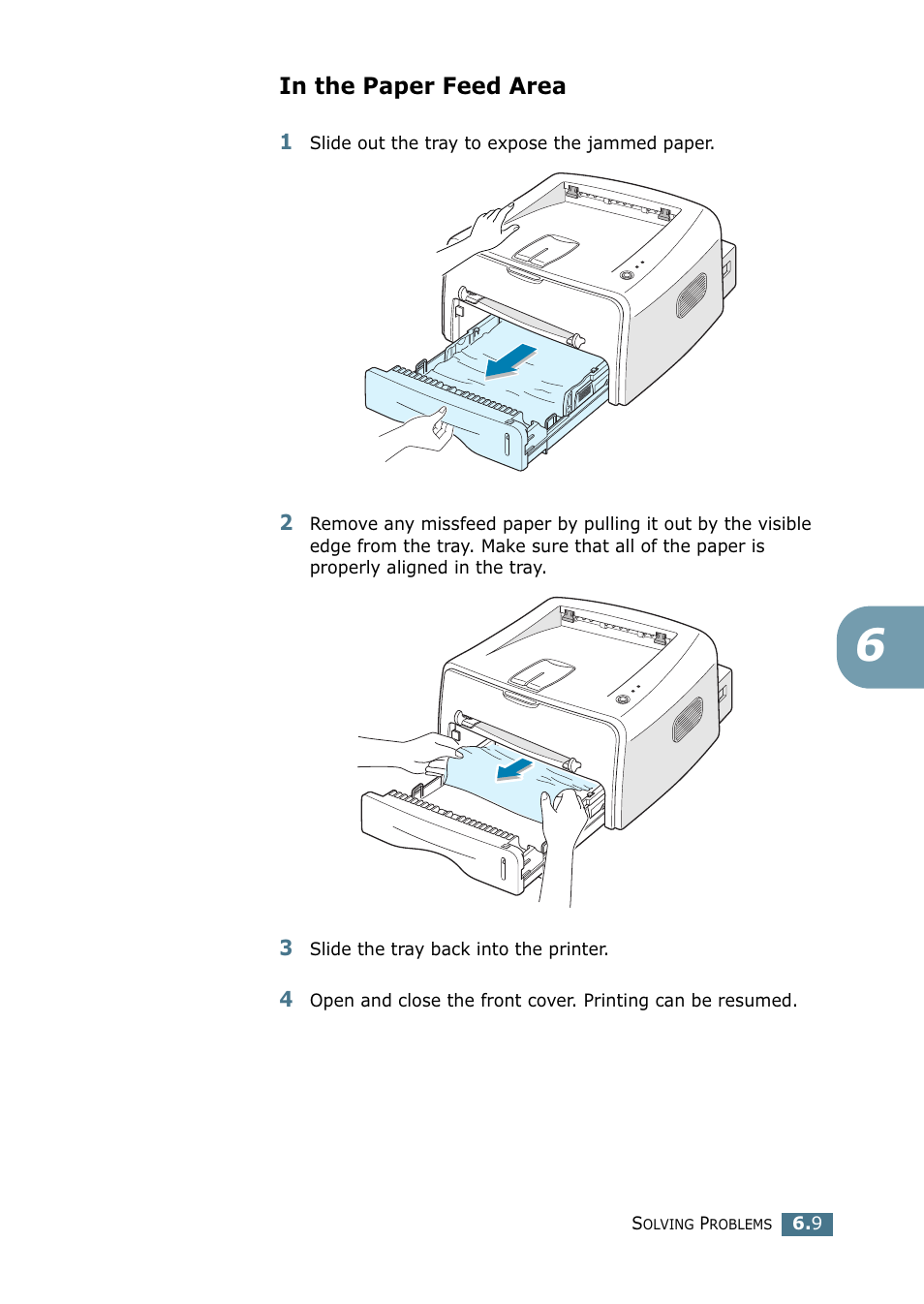 In the paper feed area | Samsung ML-1520P User Manual | Page 106 / 140