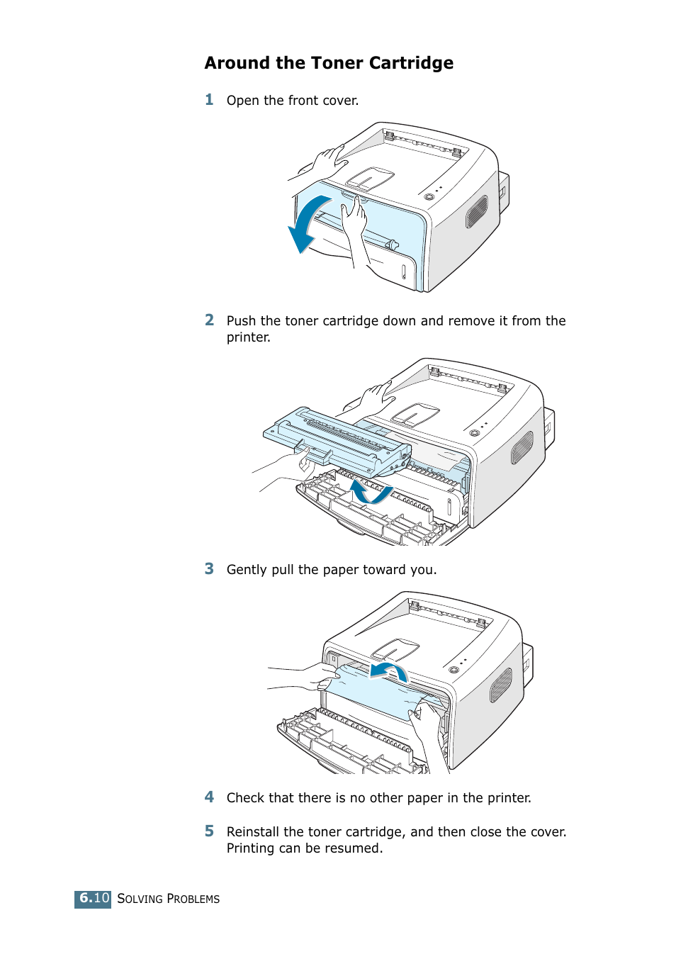 Around the toner cartridge | Samsung ML-1520P User Manual | Page 107 / 140