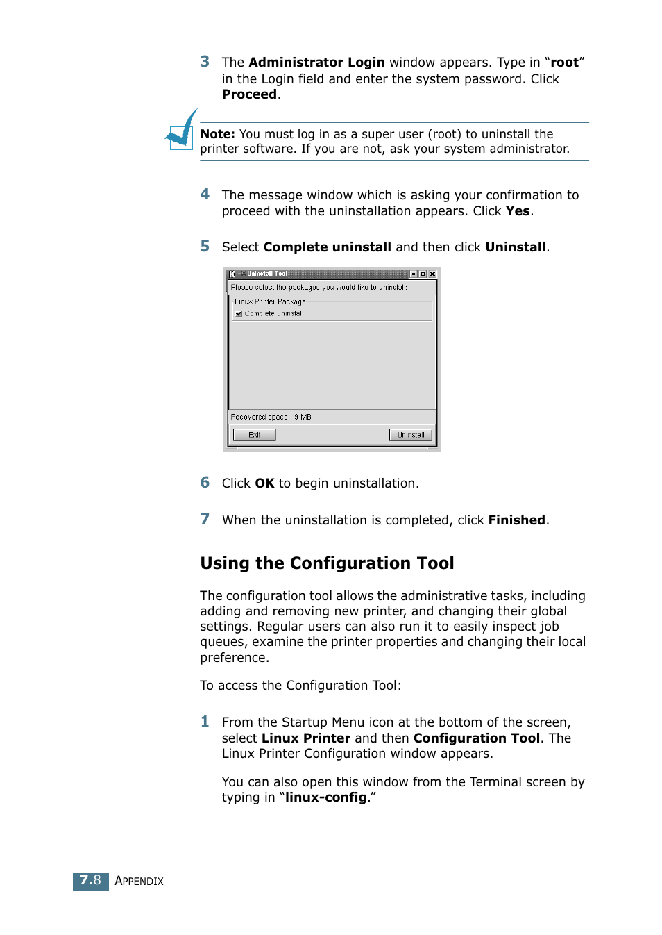 Using the configuration tool | Samsung ML-1520P User Manual | Page 127 / 140