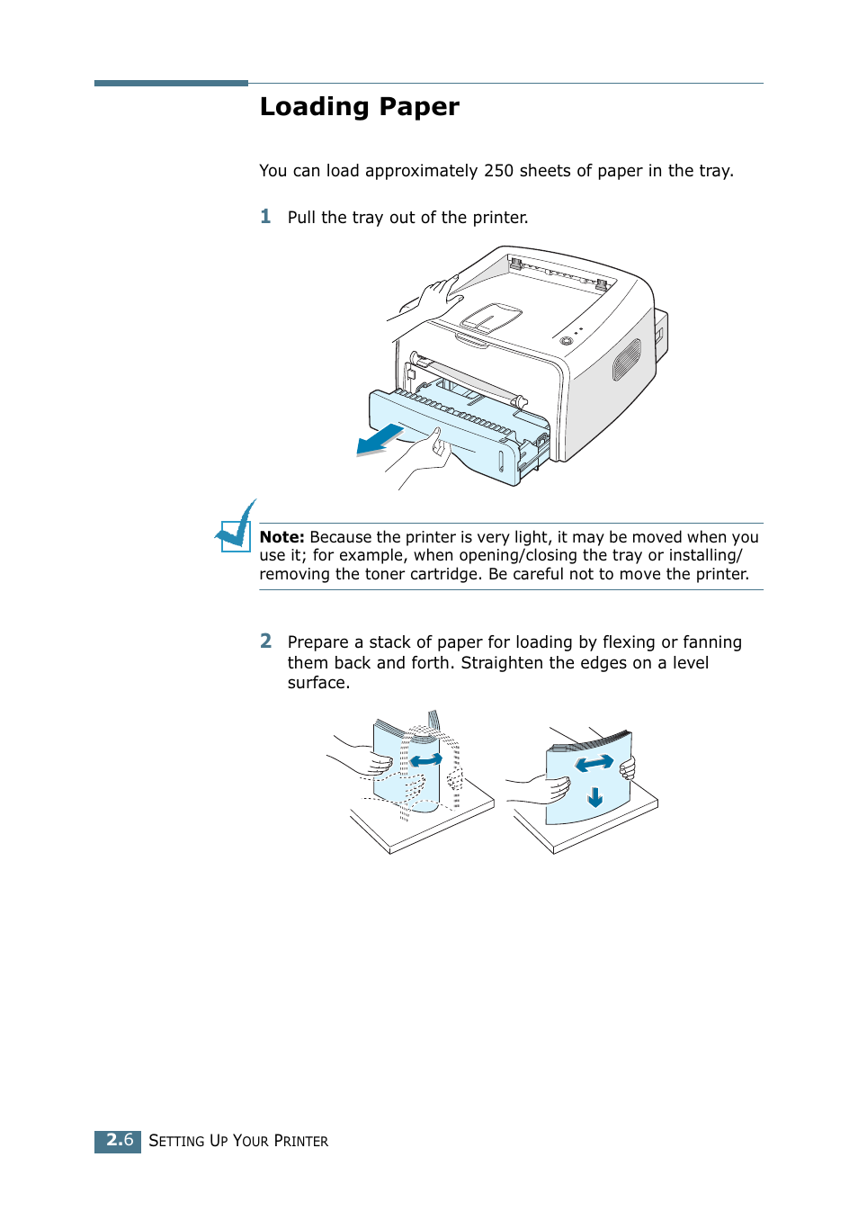 Loading paper | Samsung ML-1520P User Manual | Page 27 / 140