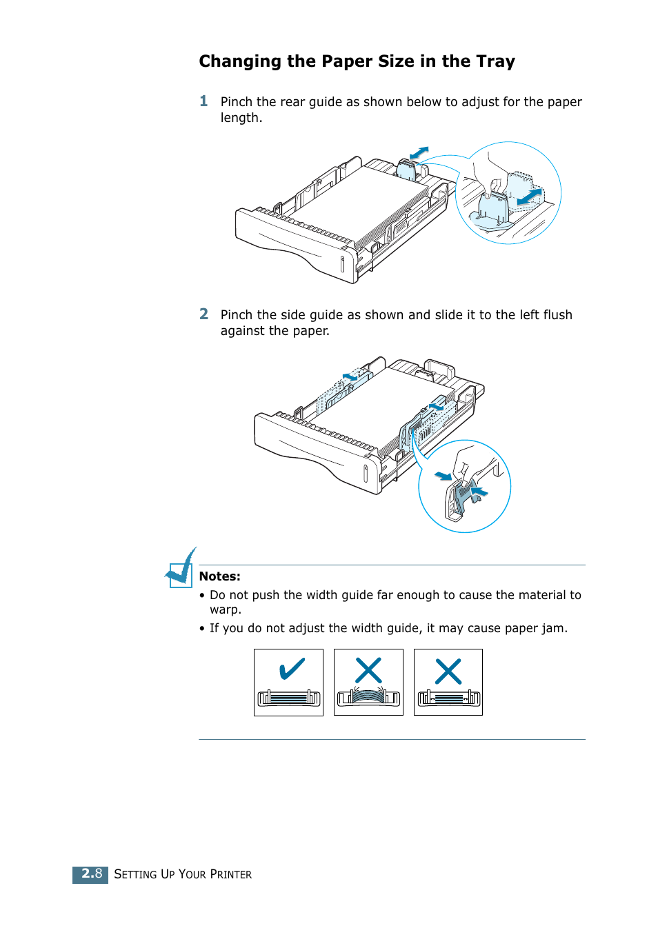 Changing the paper size in the tray | Samsung ML-1520P User Manual | Page 29 / 140