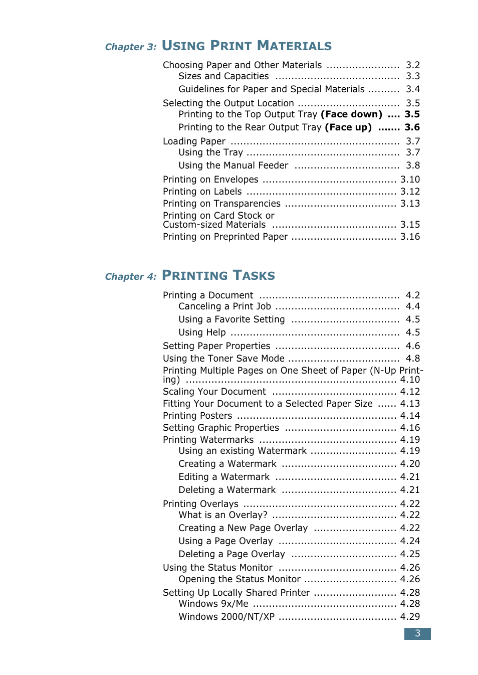 Samsung ML-1520P User Manual | Page 4 / 140