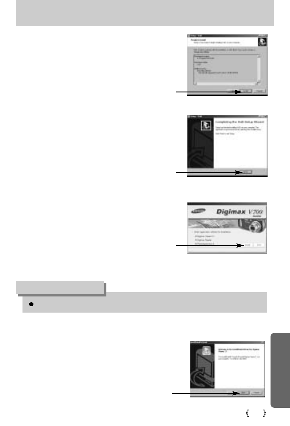 Setting up the application software, Information | Samsung Digimax V10 User Manual | Page 113 / 136