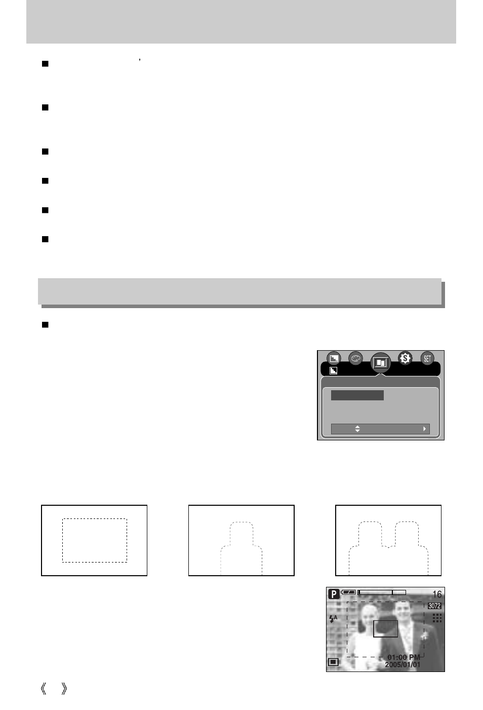 Special effect, Special effect : preset focus frames | Samsung Digimax V10 User Manual | Page 54 / 136