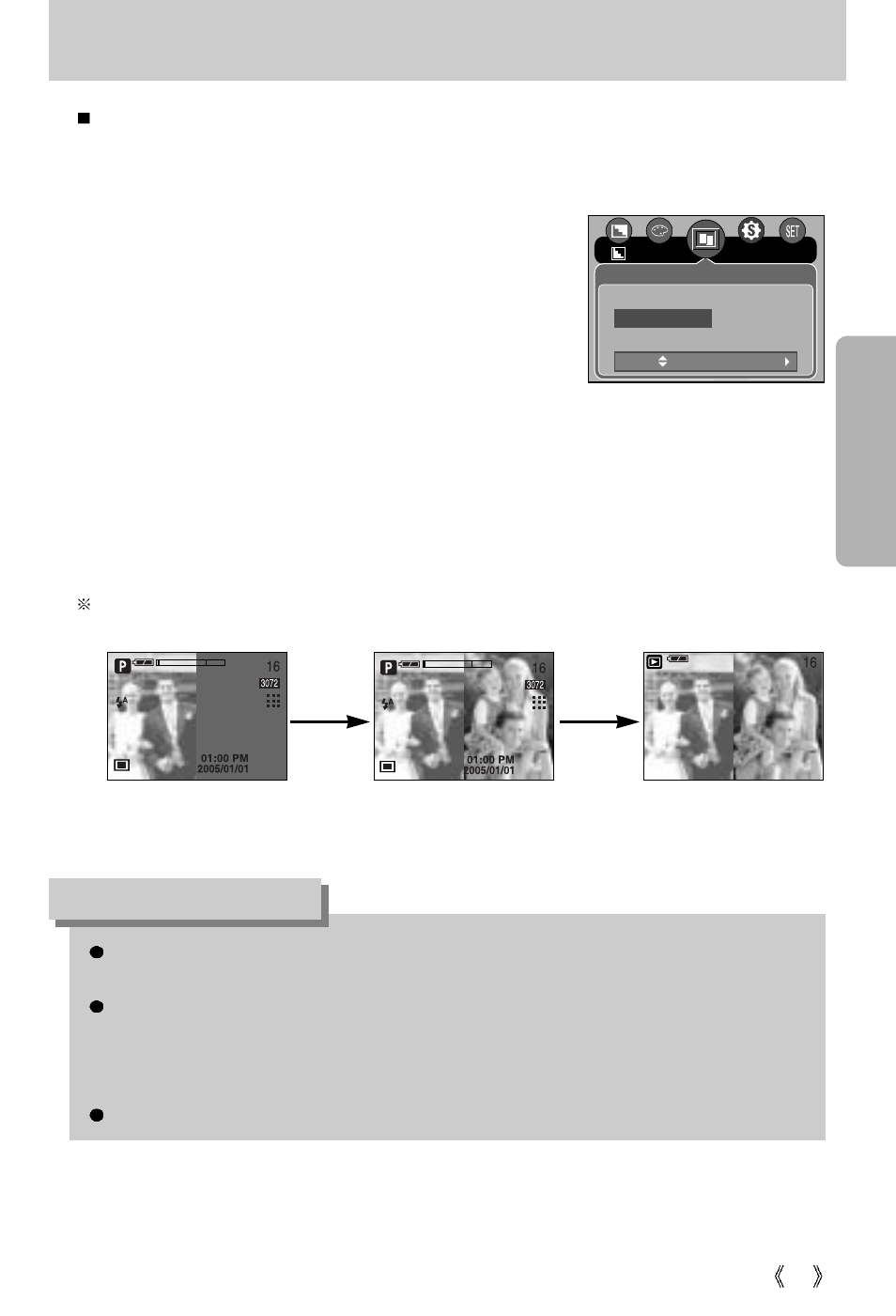 Special effect : composite shots, Information | Samsung Digimax V10 User Manual | Page 55 / 136