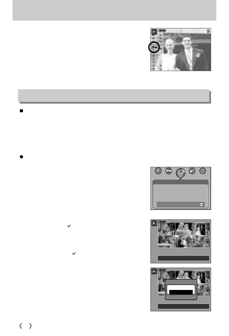 Protecting images, Deleting images | Samsung Digimax V10 User Manual | Page 78 / 136