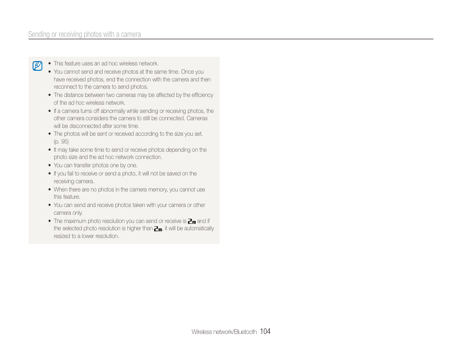 104 sending or receiving photos with a camera | Samsung CL65 User Manual | Page 105 / 129