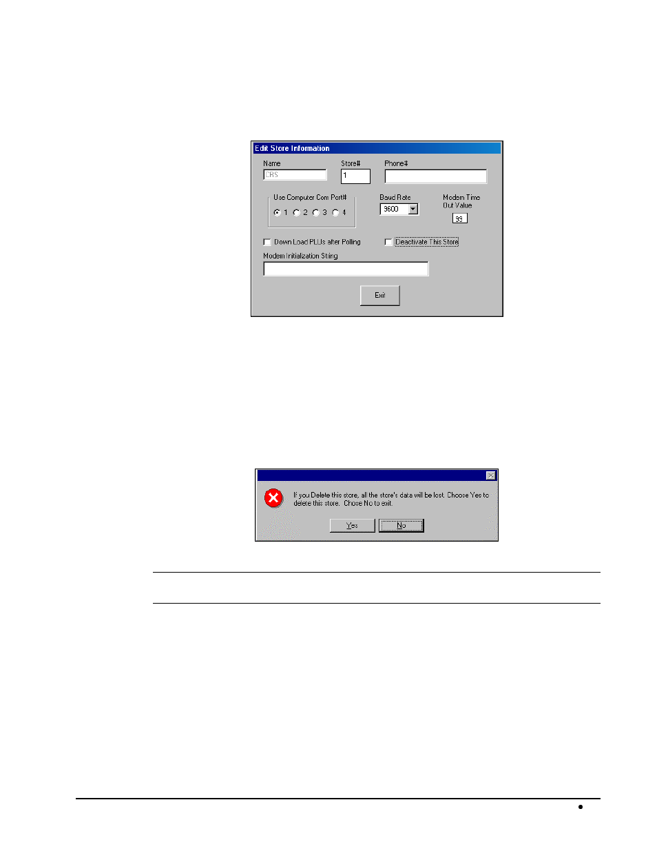 Editing store information, Deleting a store | Samsung SAM52 User Manual | Page 17 / 74