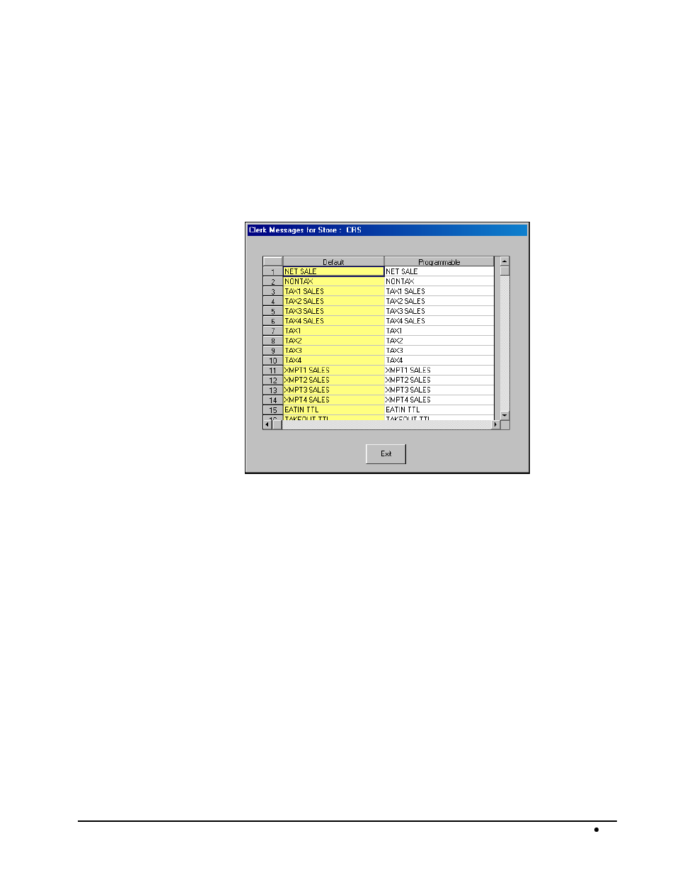 Clerk messages | Samsung SAM52 User Manual | Page 32 / 74
