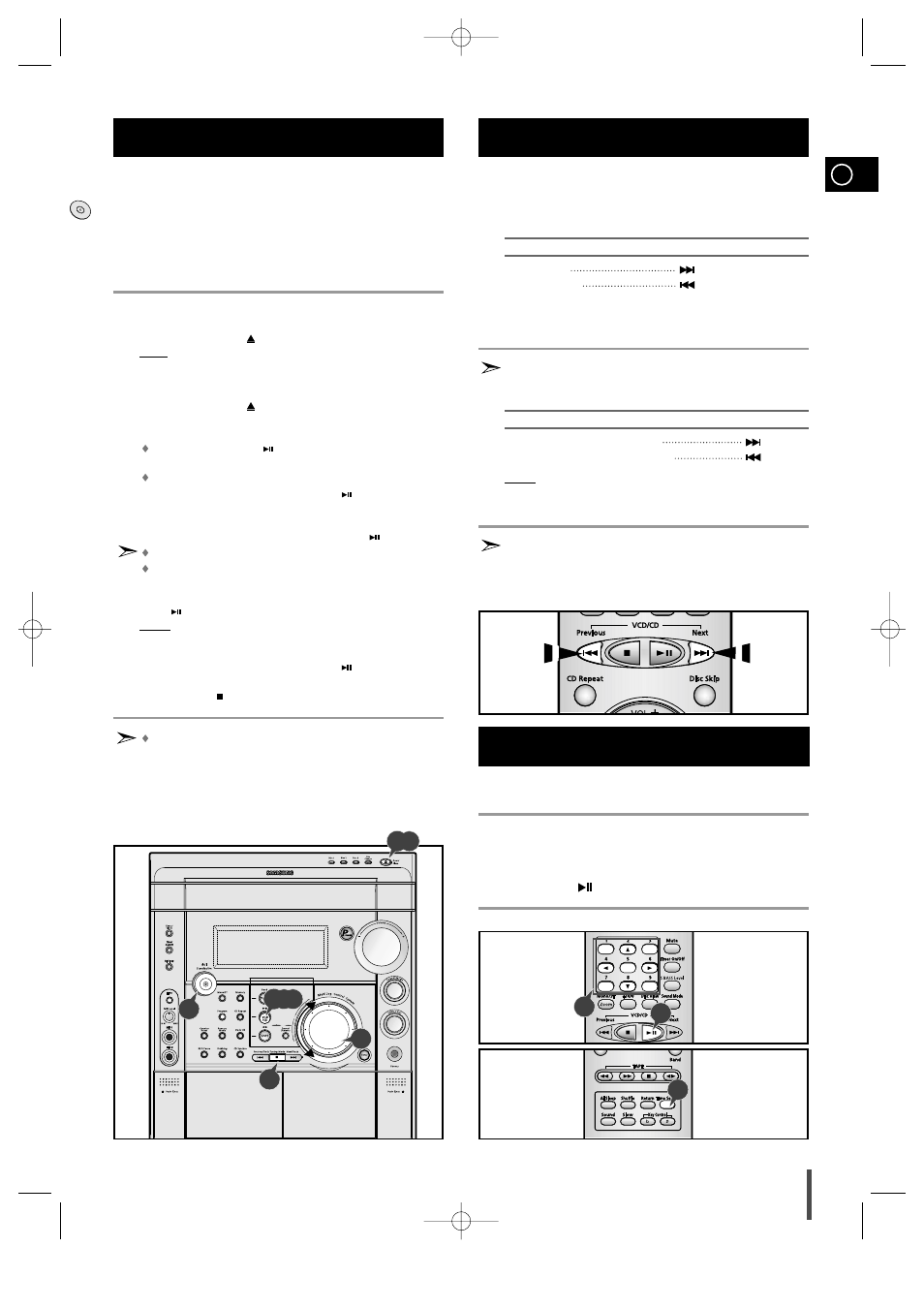 Video cd player playback, Search functions, Time search function | Samsung MAX-VS720 User Manual | Page 15 / 28