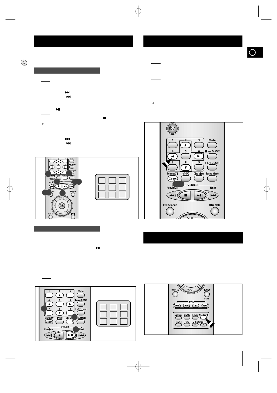 Vcd view function, Zoom function, Last memory function | Samsung MAX-VS720 User Manual | Page 17 / 28