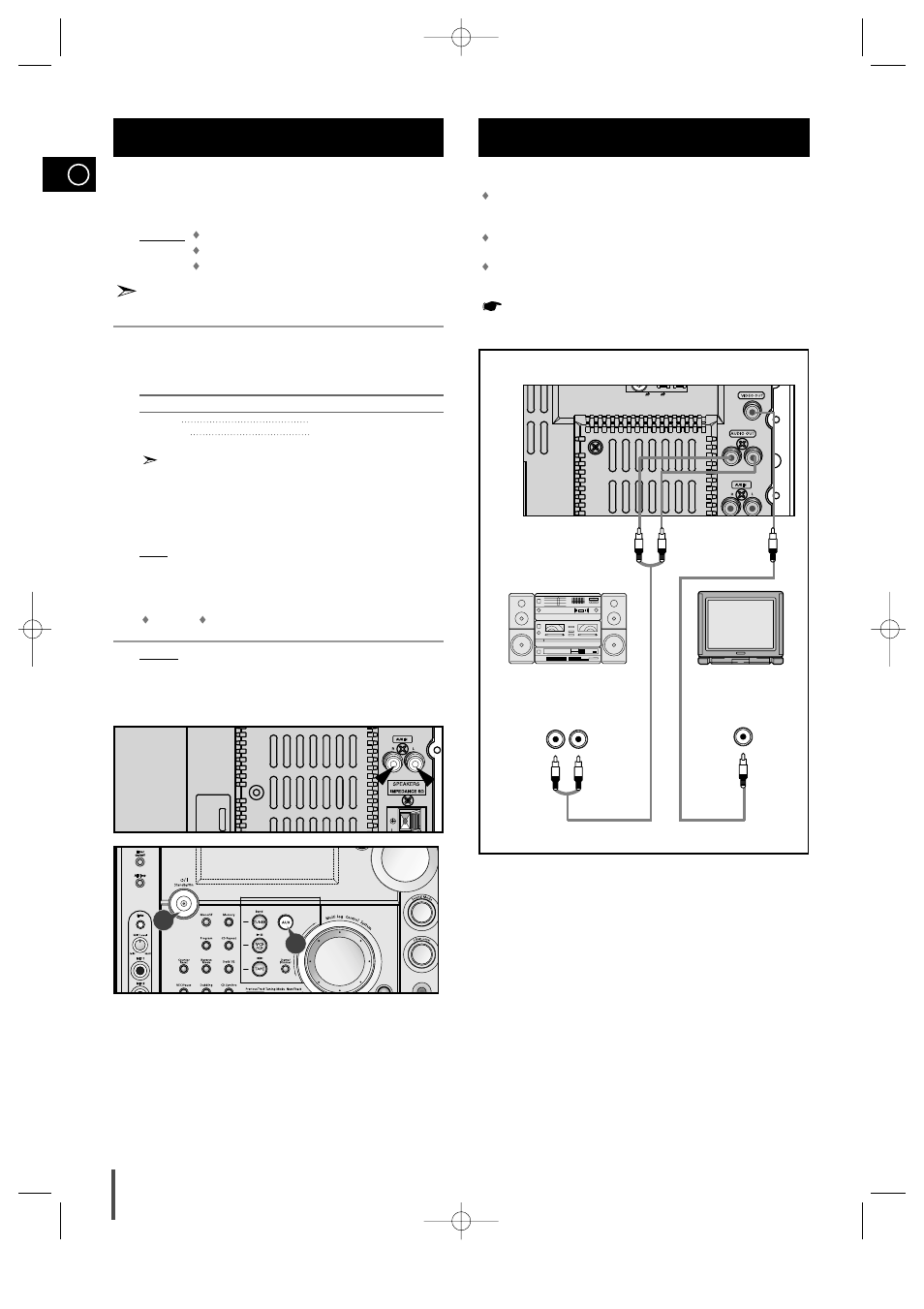 Connecting to an external source, Connecting to the equipment | Samsung MAX-VS720 User Manual | Page 8 / 28