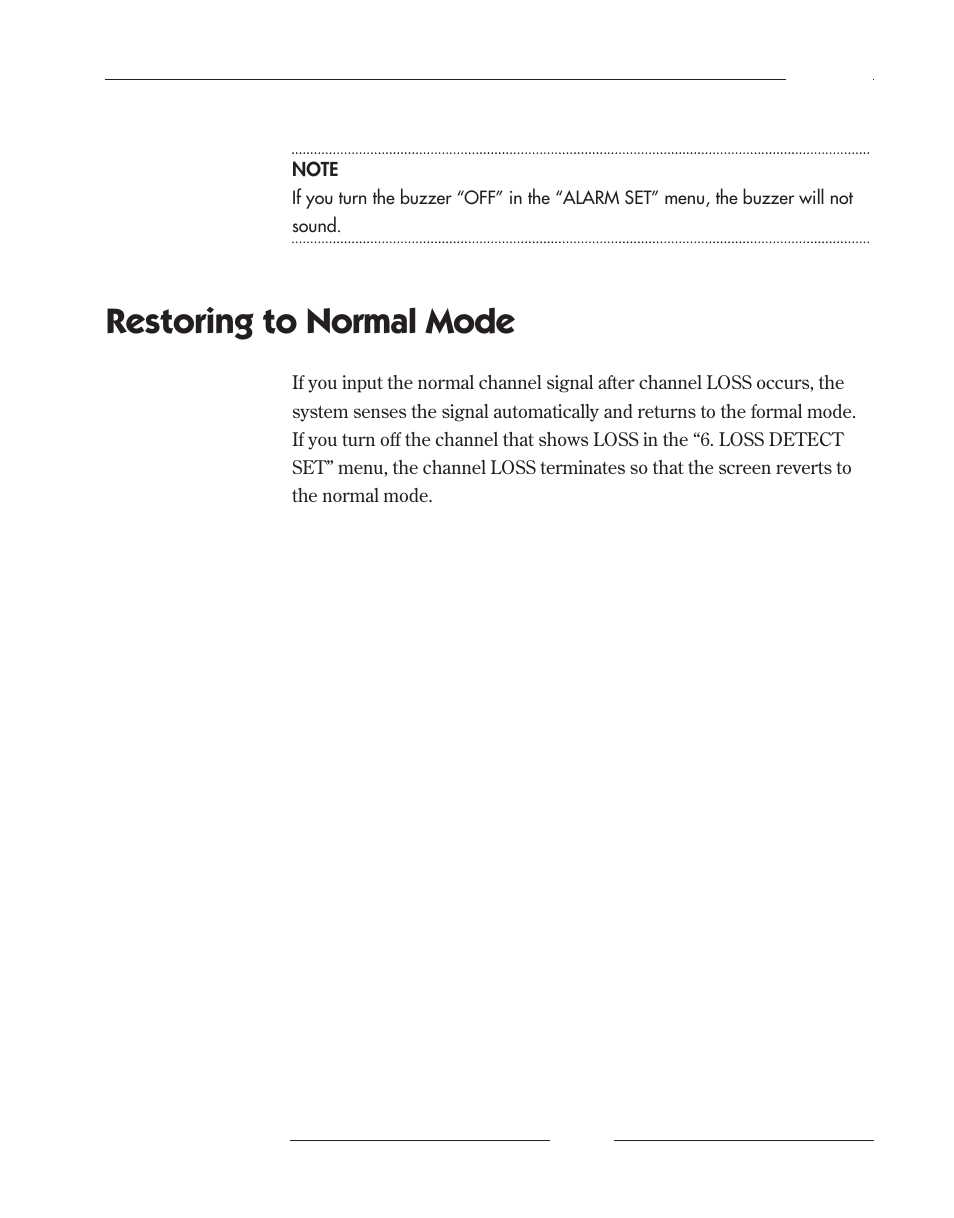 Restoring to normal mode | Samsung SCQ-041AP User Manual | Page 43 / 49