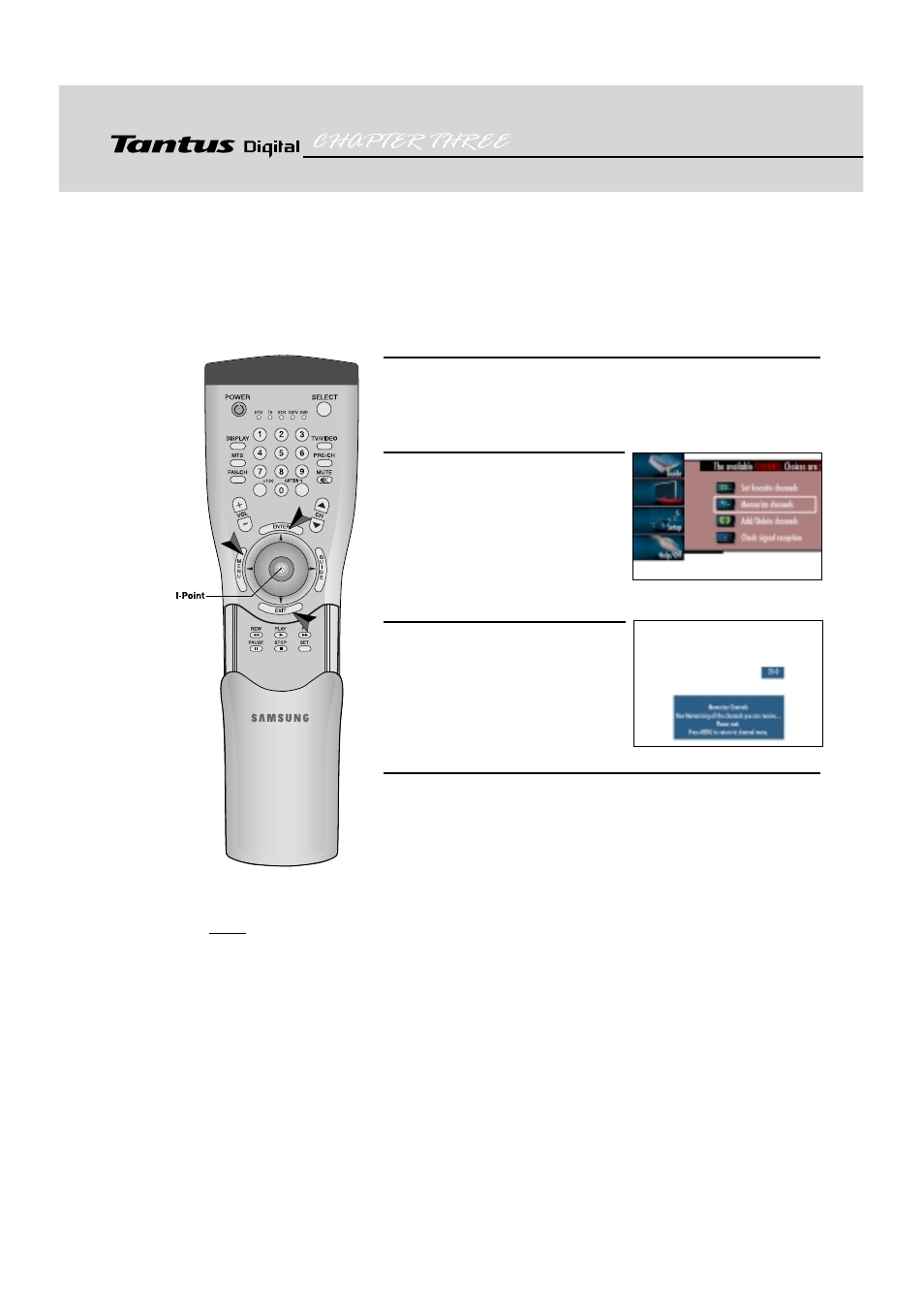 Chapter 3: operation, Memorizing channels | Samsung SIR-T150 User Manual | Page 16 / 38