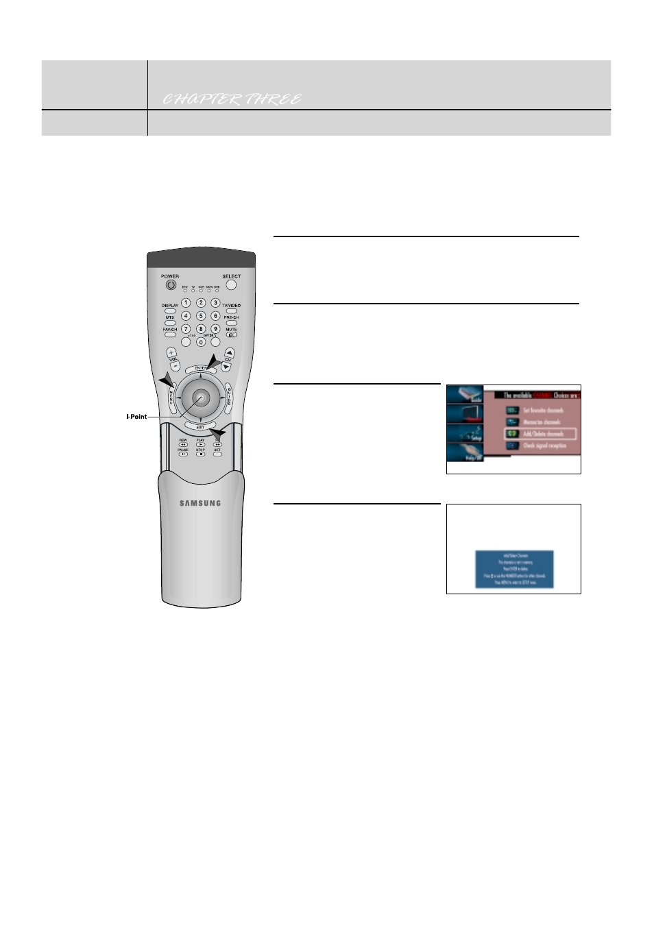 Adding and deleting channels | Samsung SIR-T150 User Manual | Page 17 / 38