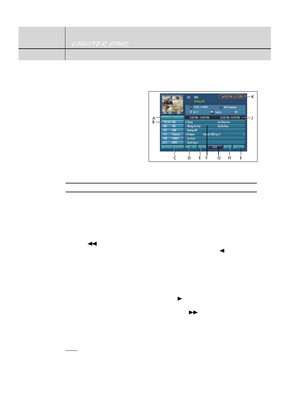 Electronic program guide | Samsung SIR-T150 User Manual | Page 30 / 38