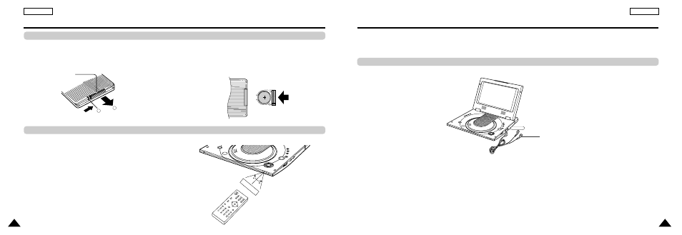 Using the remote control unit, Connecting headphones to the dvd | Samsung DVD-L200 User Manual | Page 9 / 31