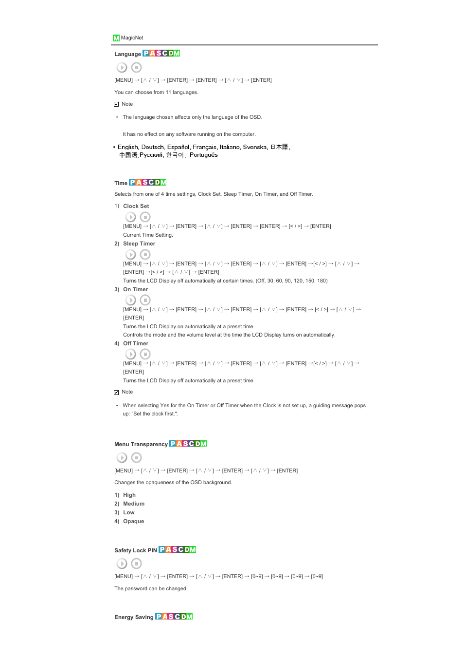 Samsung 400PXn User Manual | Page 127 / 178