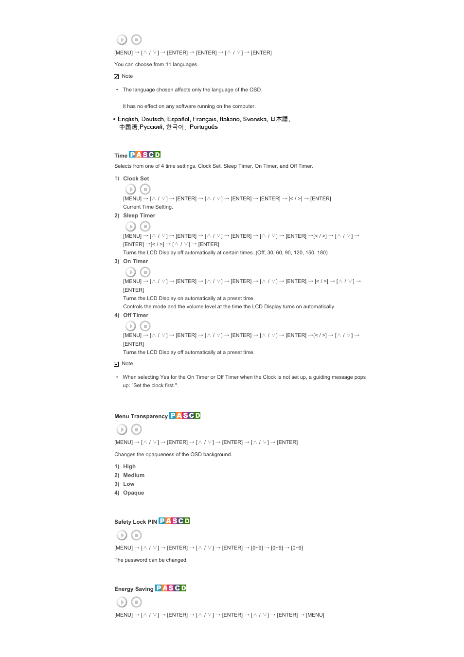 Samsung 400PXn User Manual | Page 144 / 178