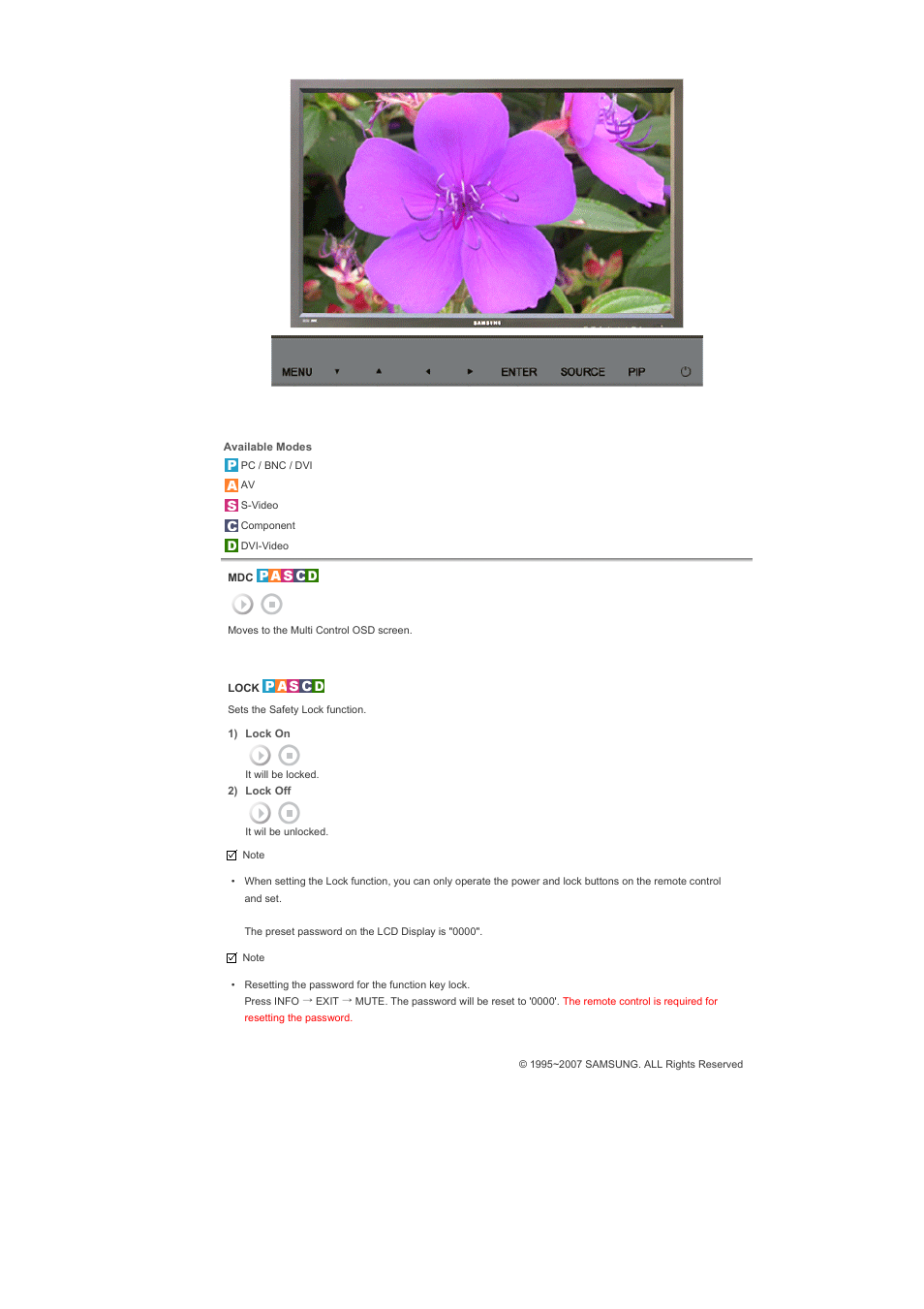 Direct functions | Samsung 400PXn User Manual | Page 148 / 178