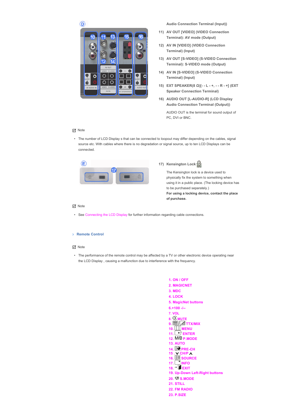 Samsung 400PXn User Manual | Page 23 / 178