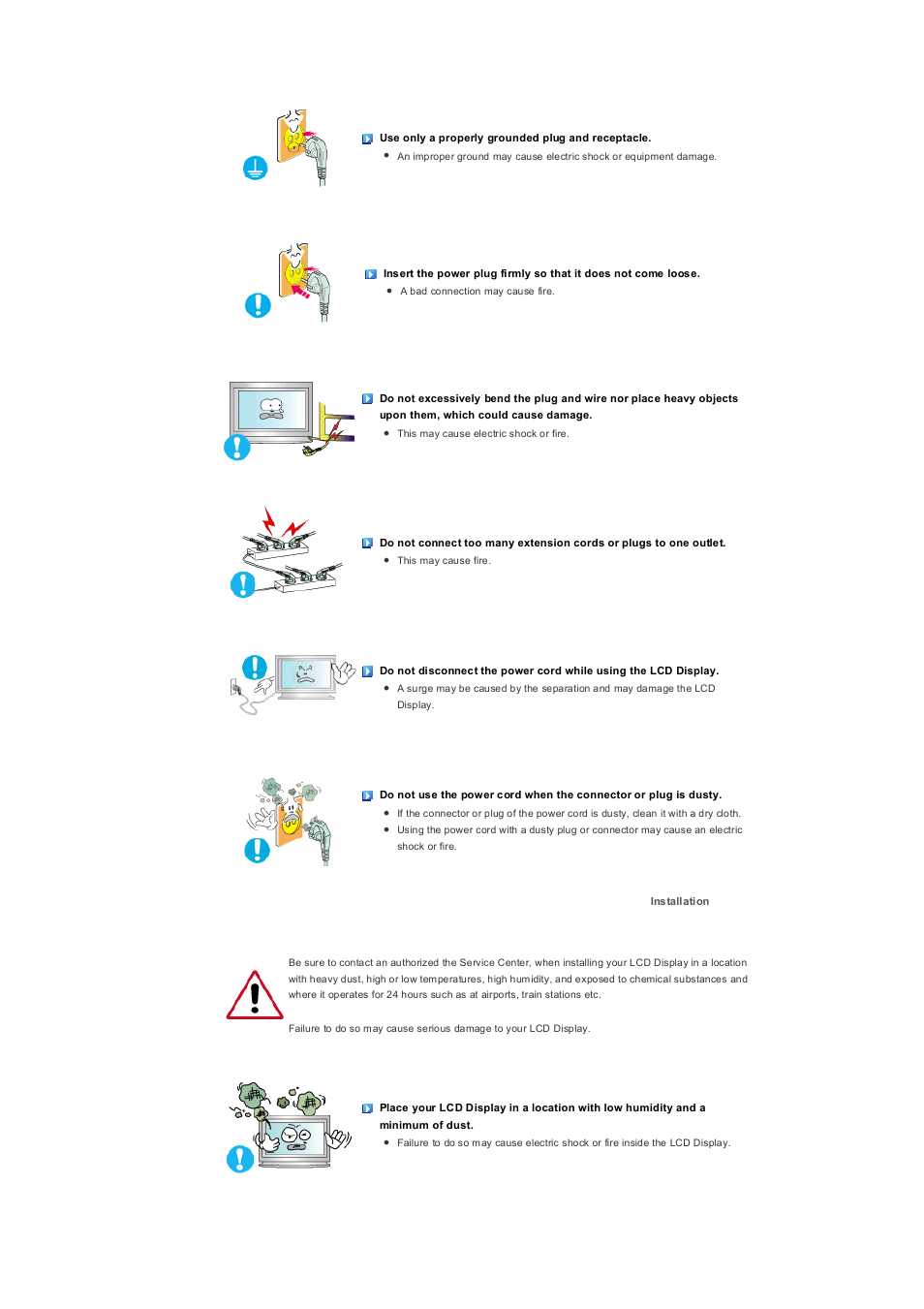 Installation | Samsung 400PXn User Manual | Page 3 / 178