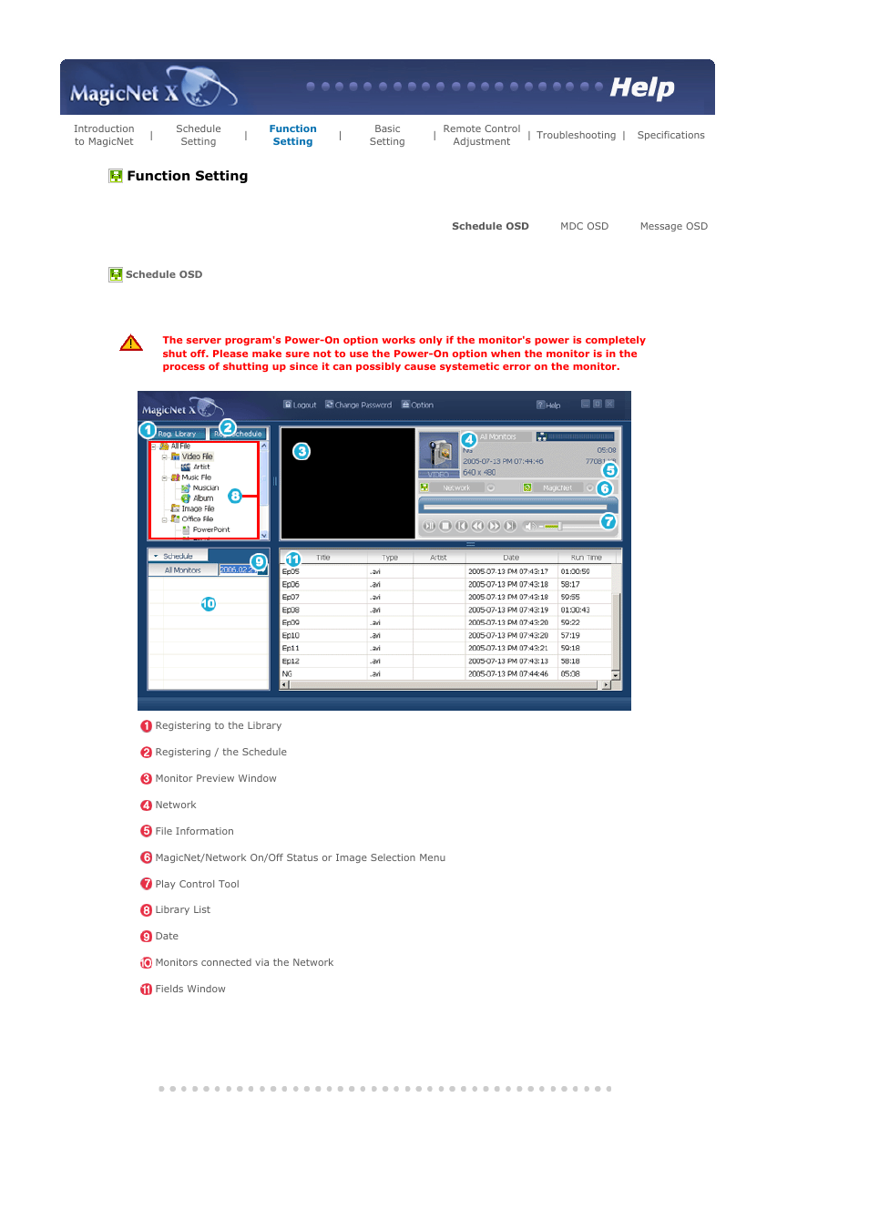 Function setting | Samsung 400PXn User Manual | Page 94 / 178