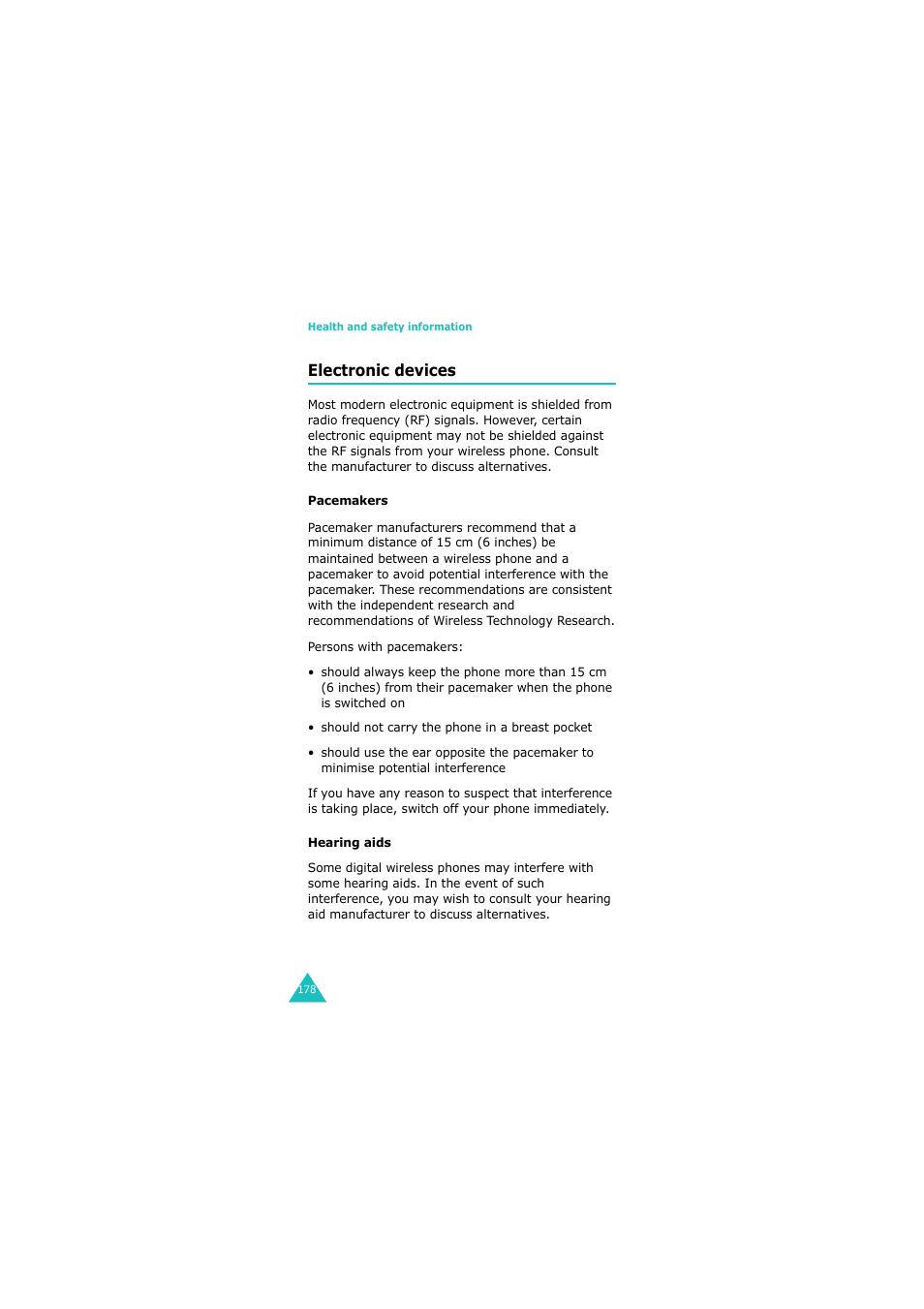 Electronic devices | Samsung 08/2004 User Manual | Page 179 / 196