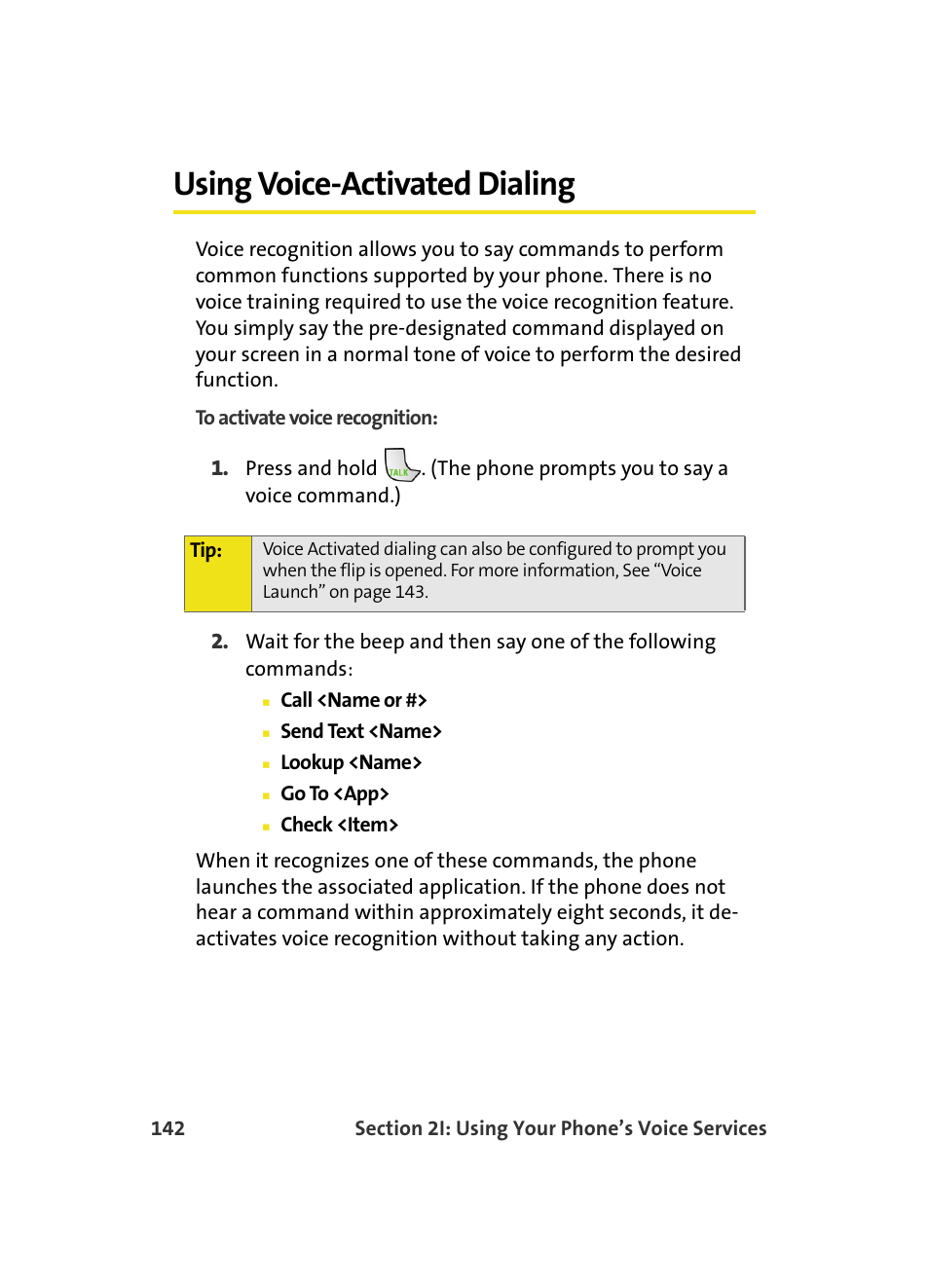Using voice-activated dialing | Samsung MM A880 User Manual | Page 150 / 278