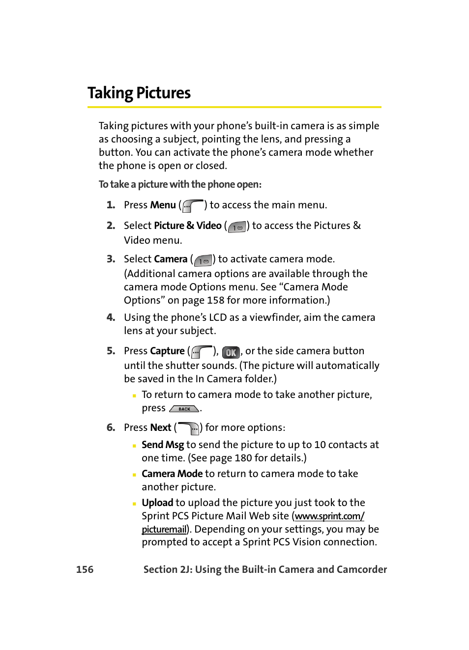 Taking pictures | Samsung MM A880 User Manual | Page 164 / 278
