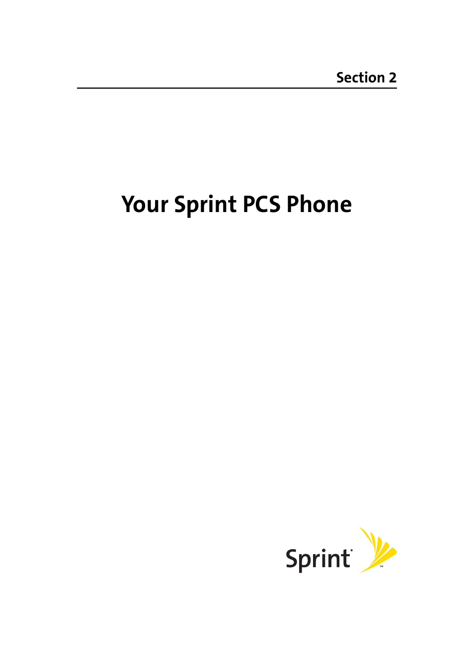 Your sprint pcs phone, Section 2: your sprint pcs phone | Samsung MM A880 User Manual | Page 17 / 278