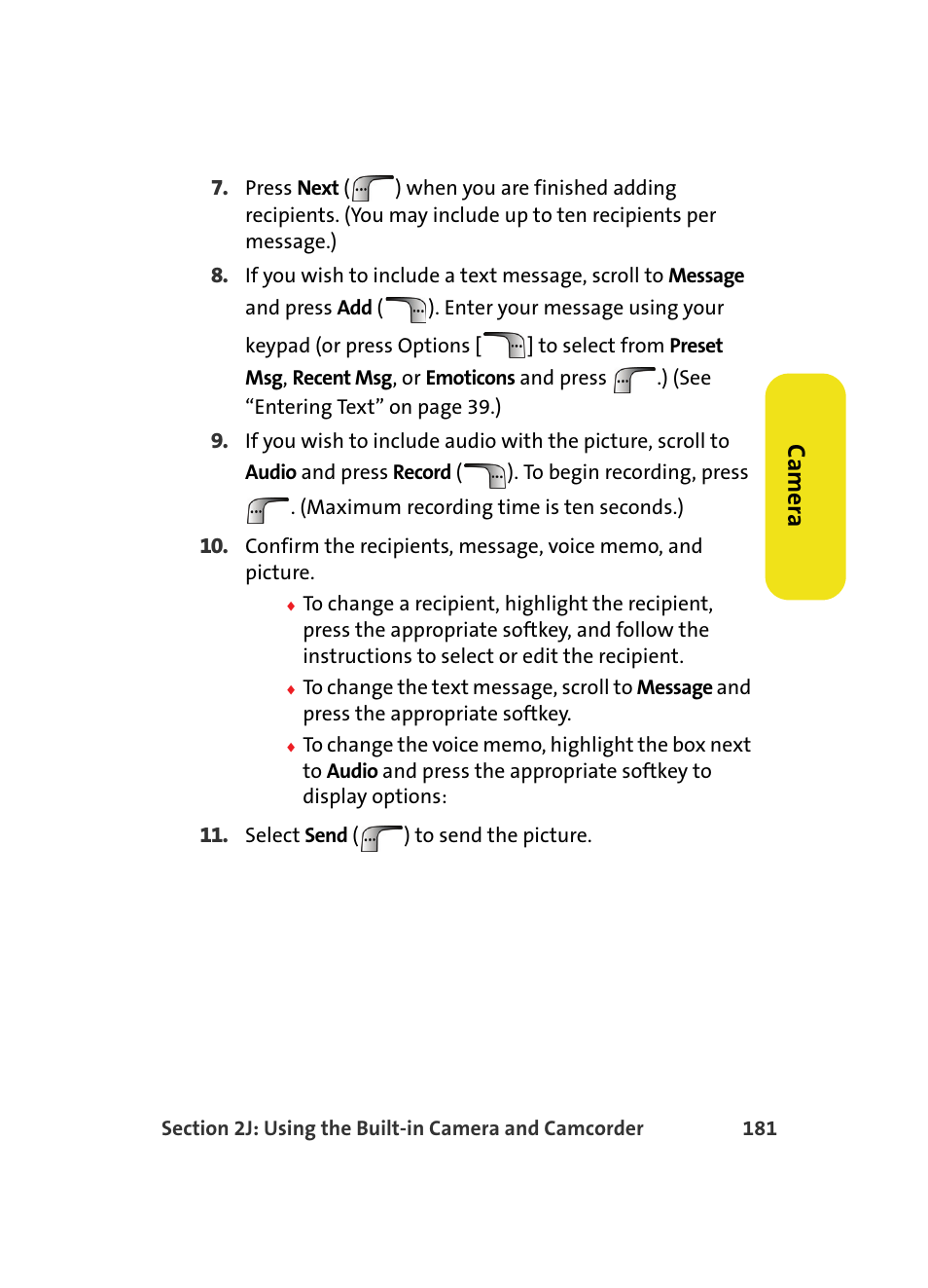 Ca m e ra | Samsung MM A880 User Manual | Page 189 / 278