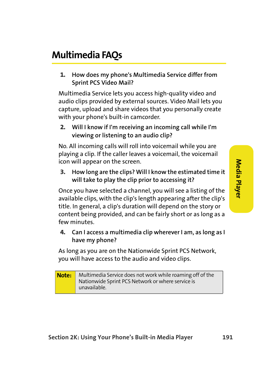 Multimedia faqs | Samsung MM A880 User Manual | Page 199 / 278