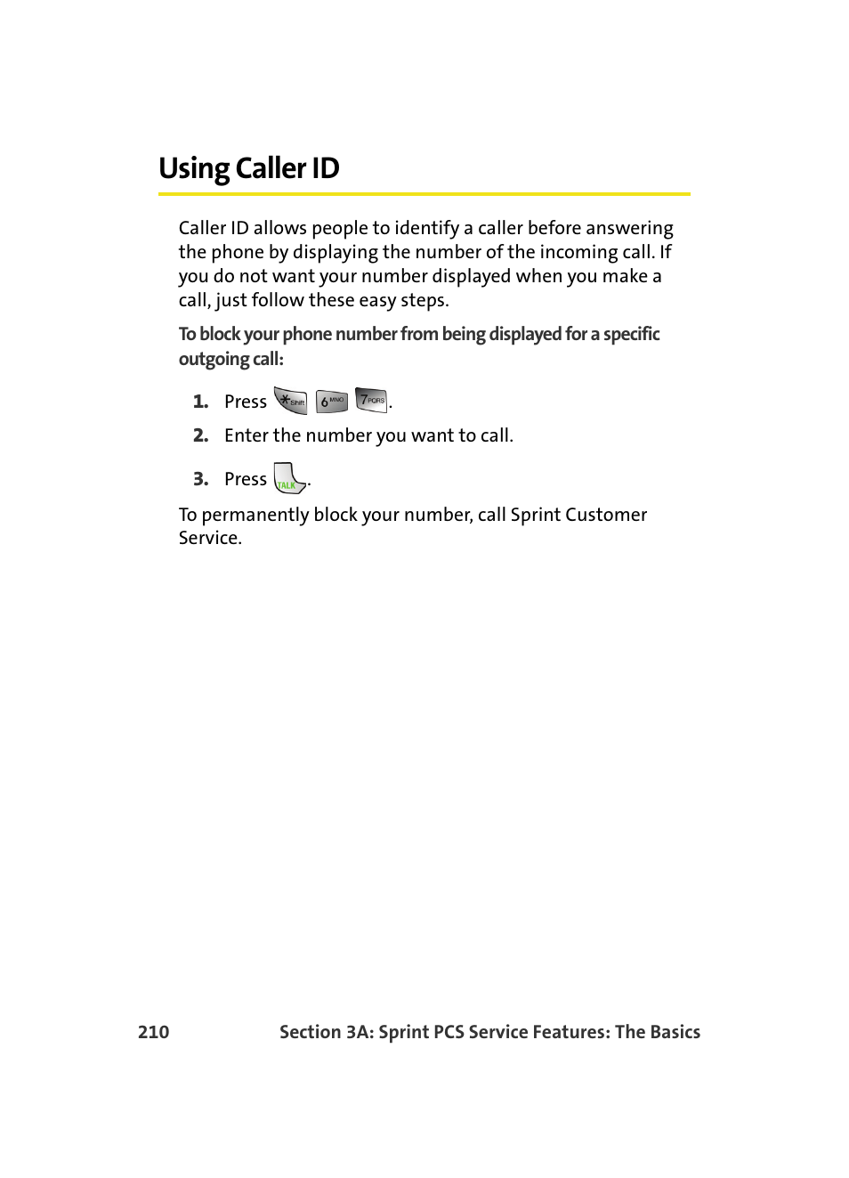 Using caller id | Samsung MM A880 User Manual | Page 218 / 278
