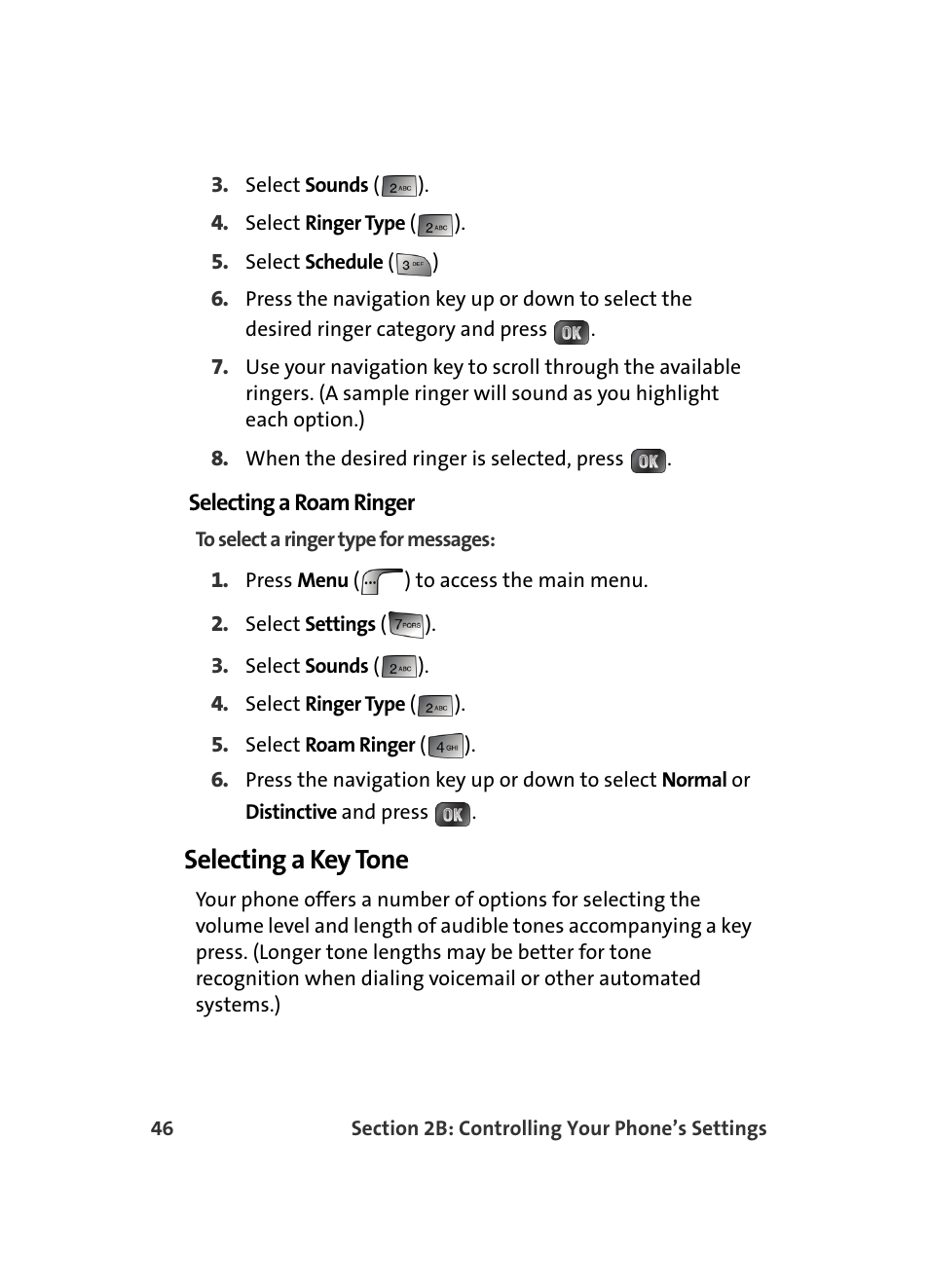 Selecting a key tone | Samsung MM A880 User Manual | Page 54 / 278