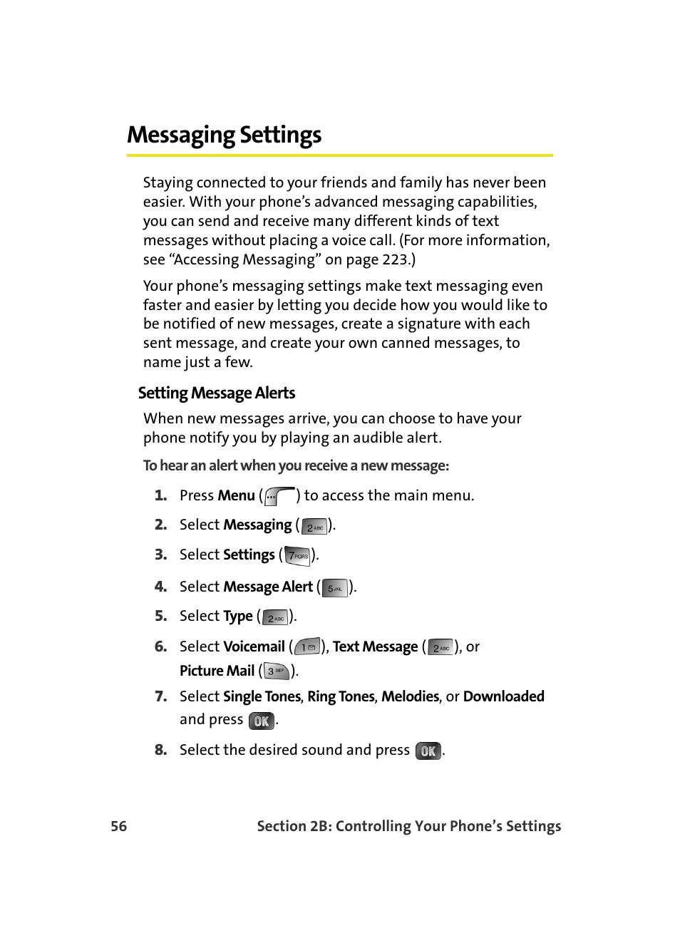 Messaging settings | Samsung MM A880 User Manual | Page 64 / 278