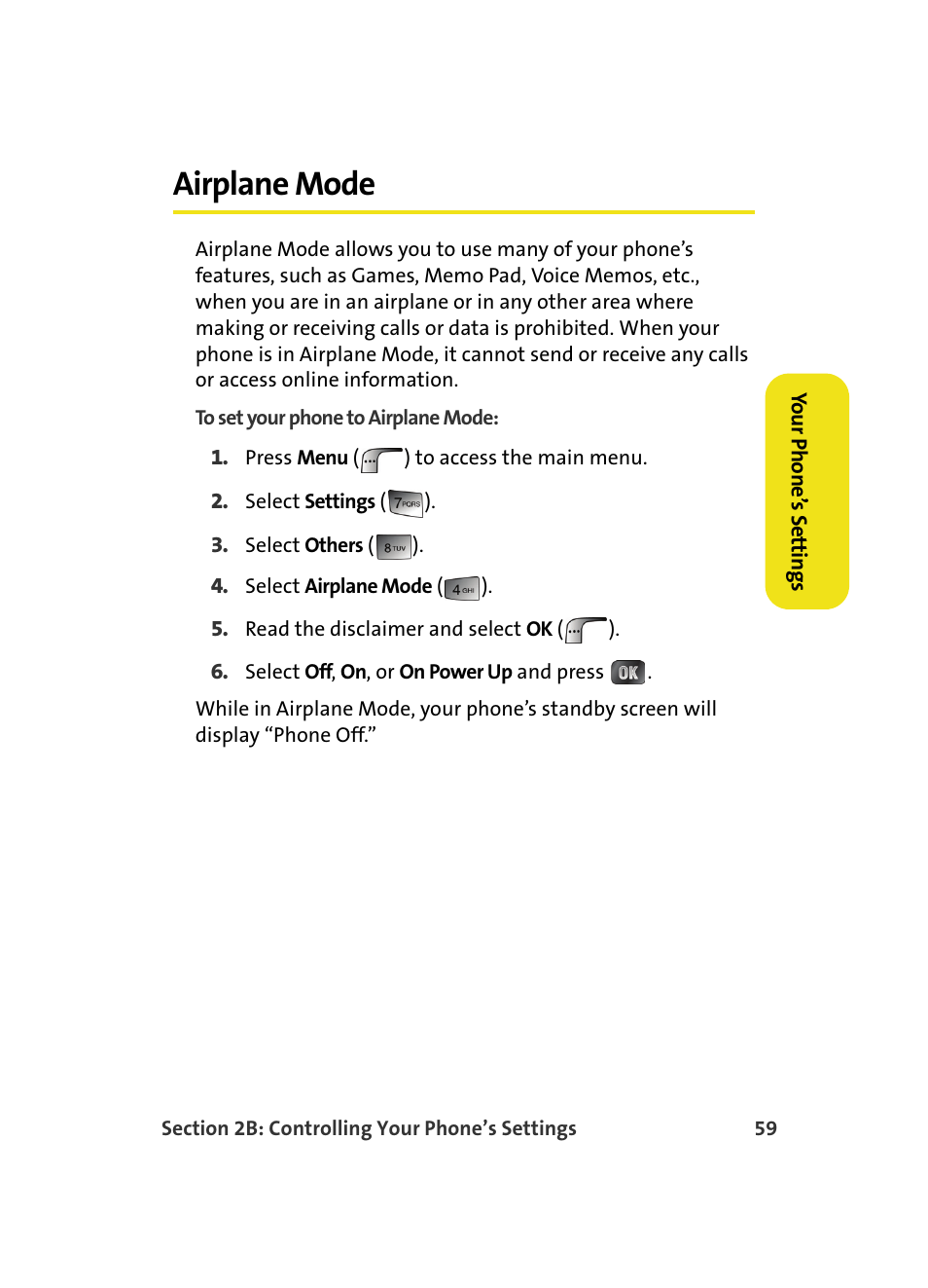 Airplane mode | Samsung MM A880 User Manual | Page 67 / 278