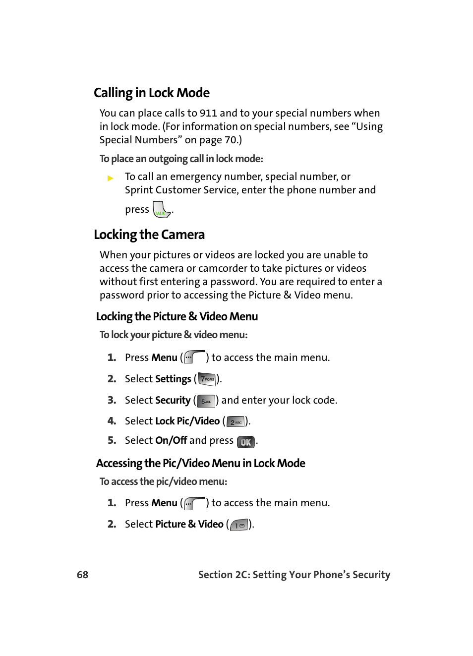 Calling in lock mode, Locking the camera | Samsung MM A880 User Manual | Page 76 / 278