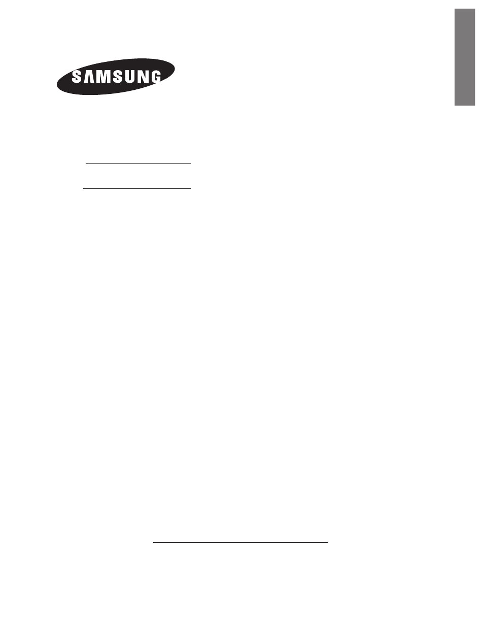 Samsung RB2055SL User Manual | 14 pages