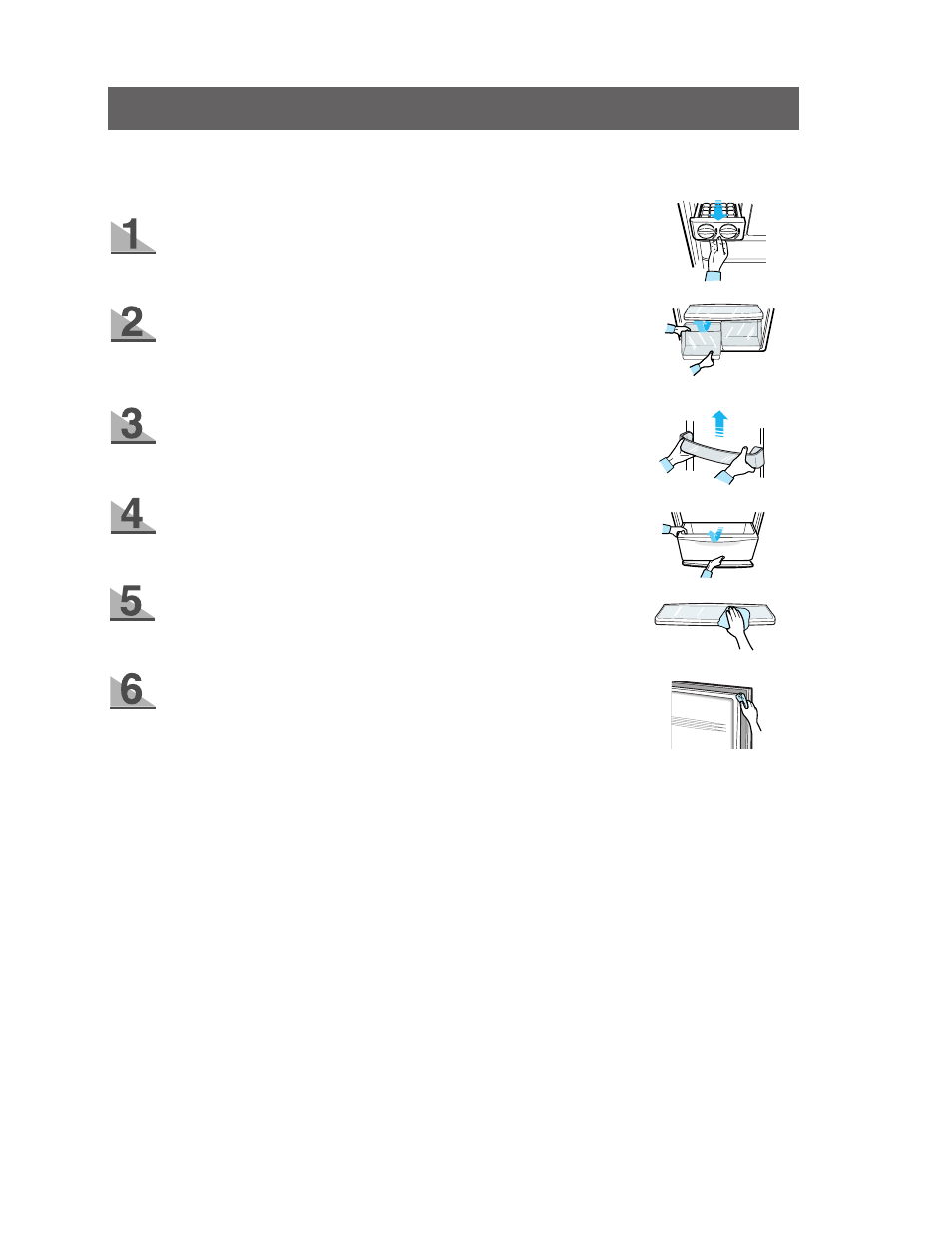 Removing and cleaning accessories | Samsung RB2055SL User Manual | Page 11 / 14