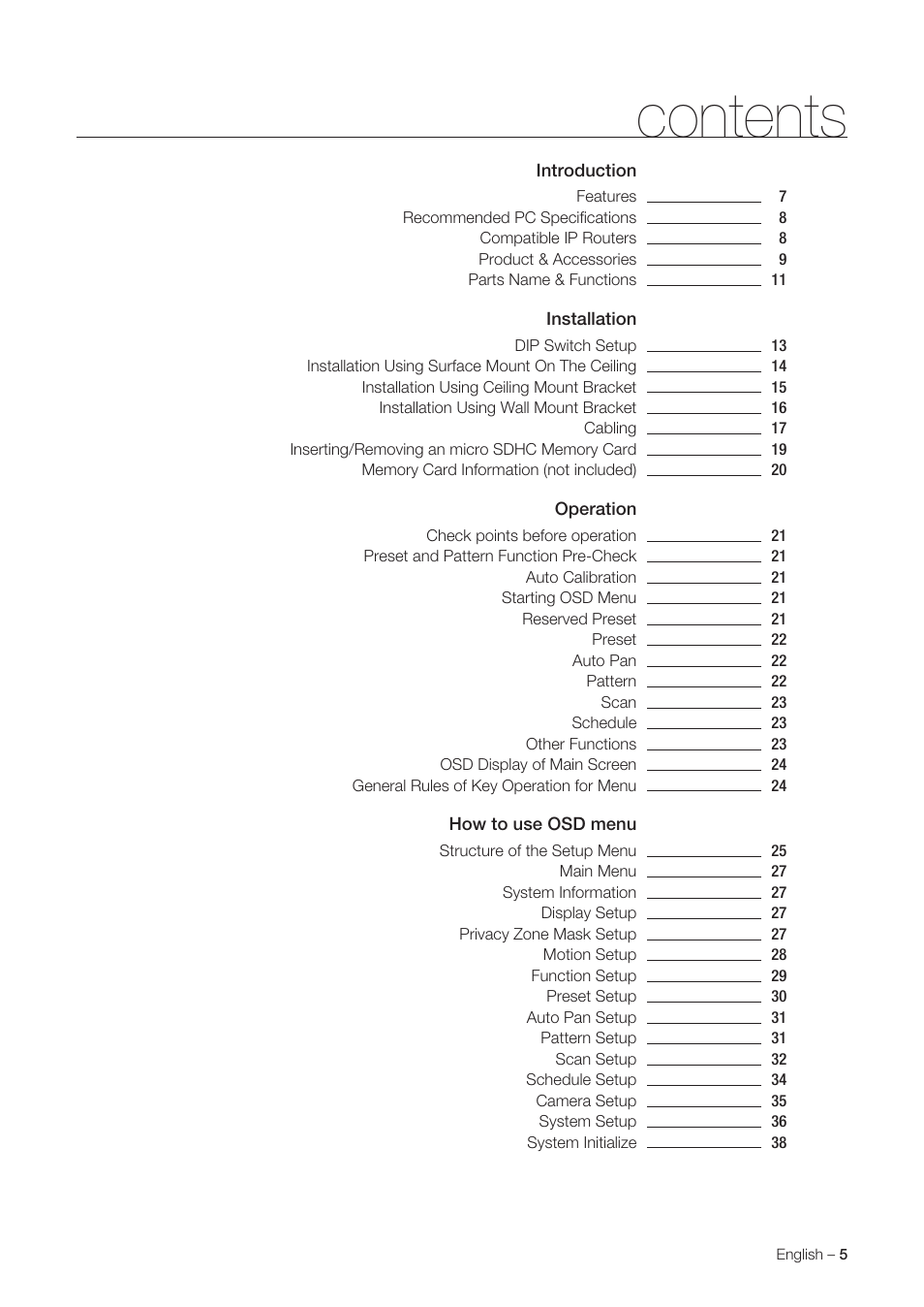 Samsung SNC-C6225 User Manual | Page 5 / 76