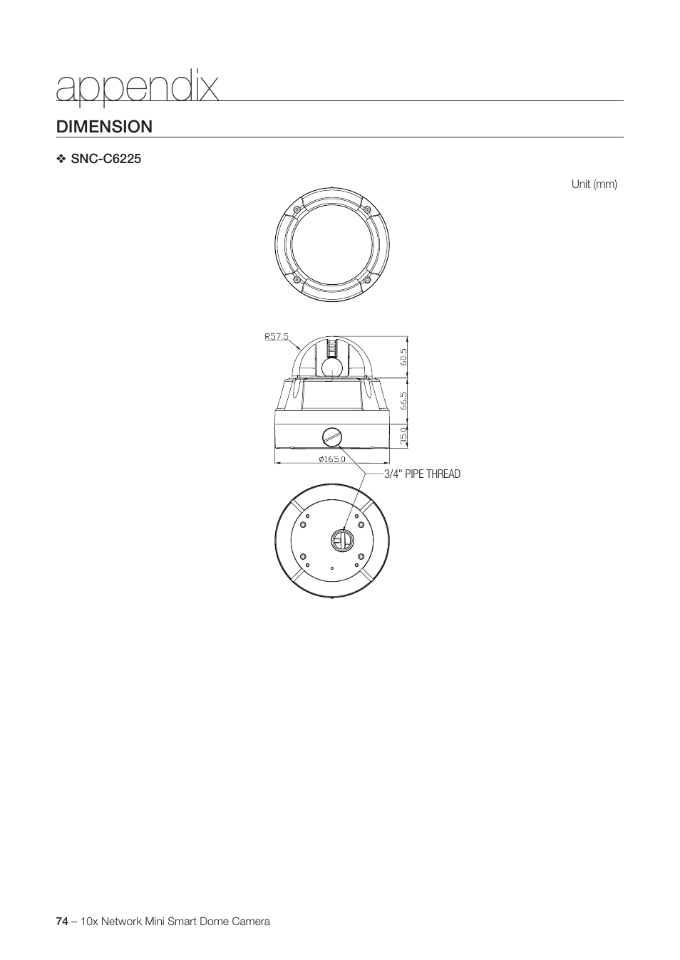 Appendix | Samsung SNC-C6225 User Manual | Page 74 / 76
